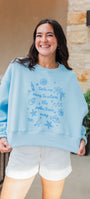 Take Me Away Sweatshirt | Beach Blue