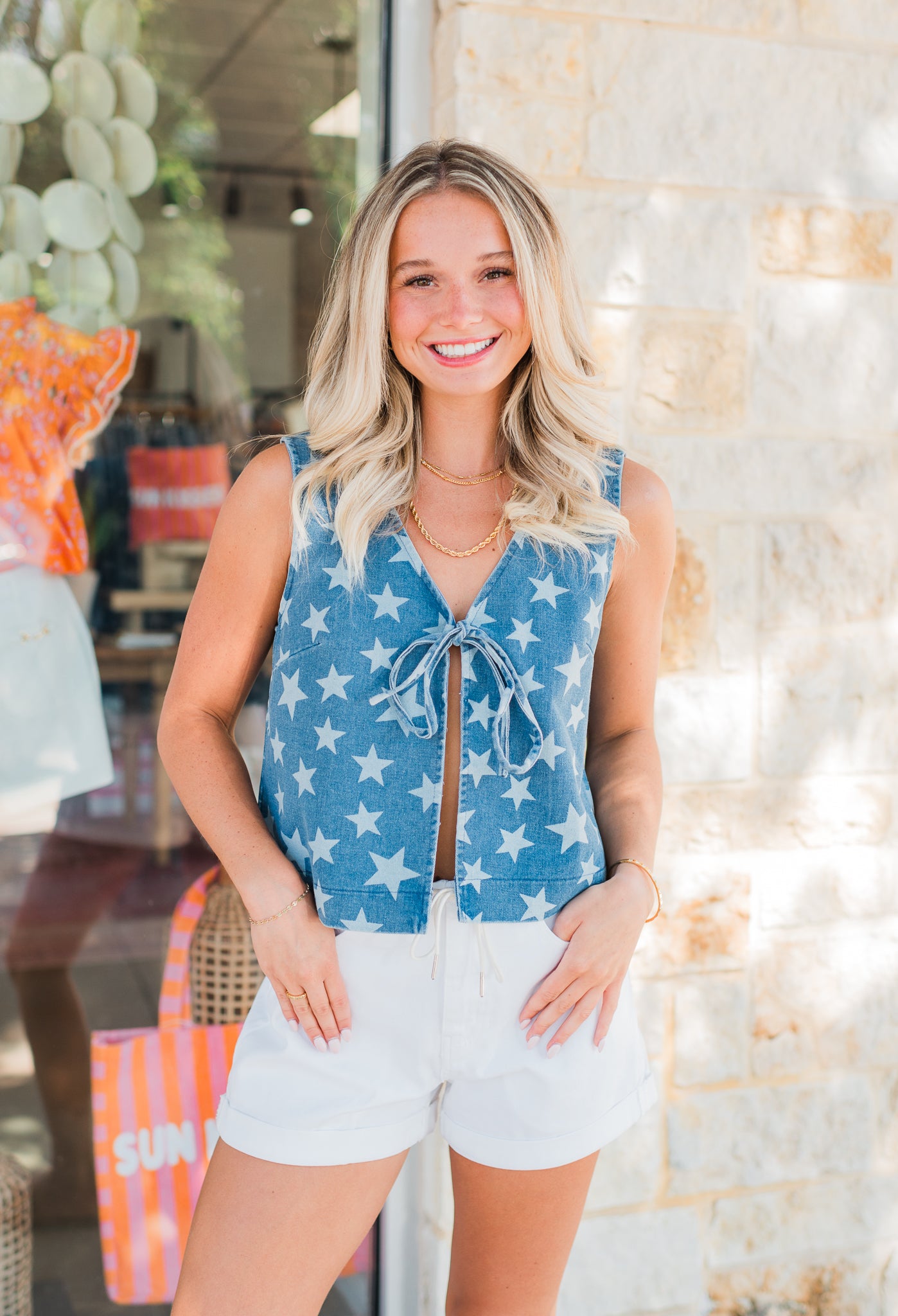 Z Supply | Sun Seeker Denim Tank | Coastal Water – Brickwood Boutique