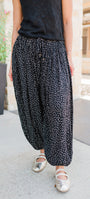 Lunden Pants | Black Polka Dot