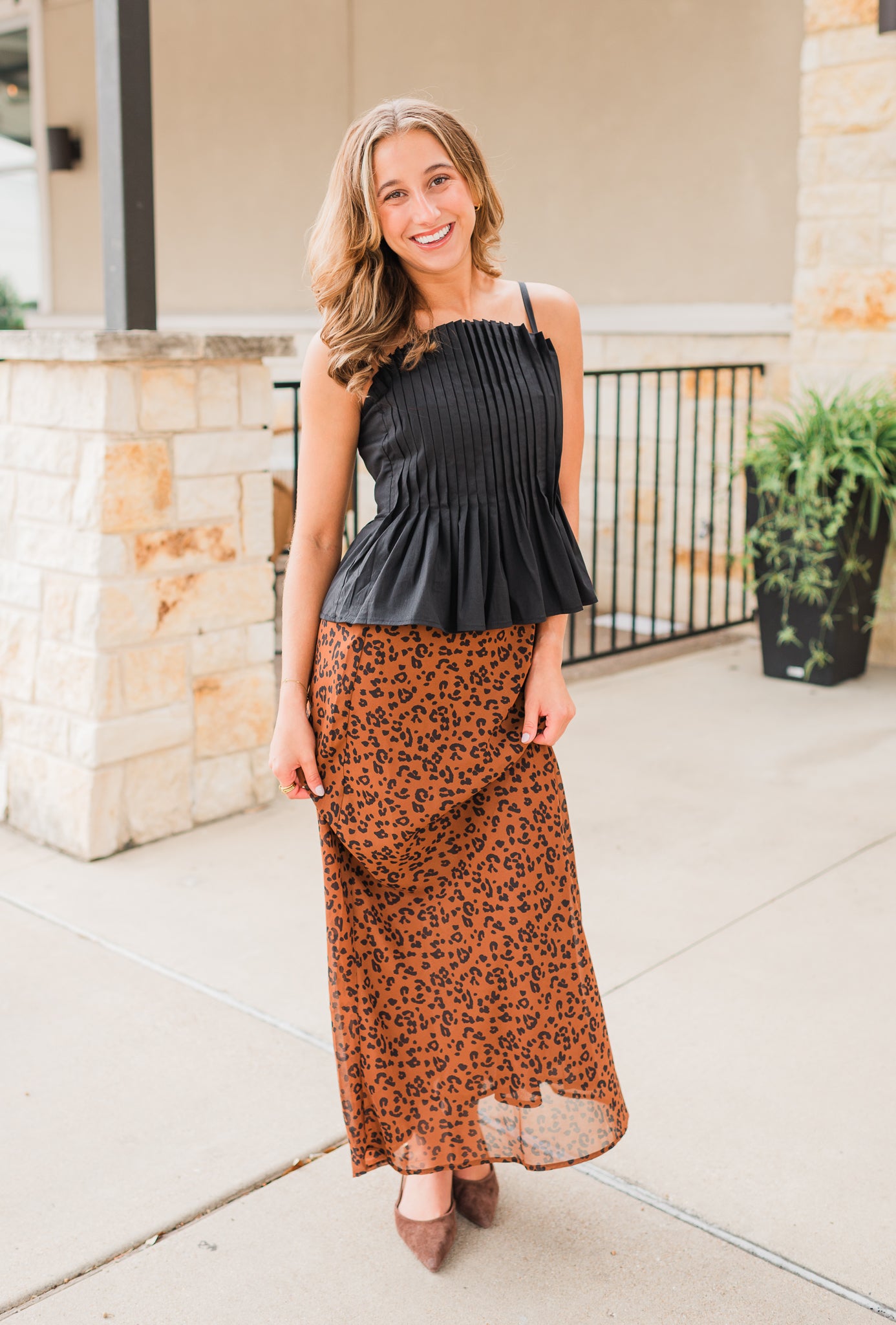 Europa Leopard Skirt | Burnt Umber