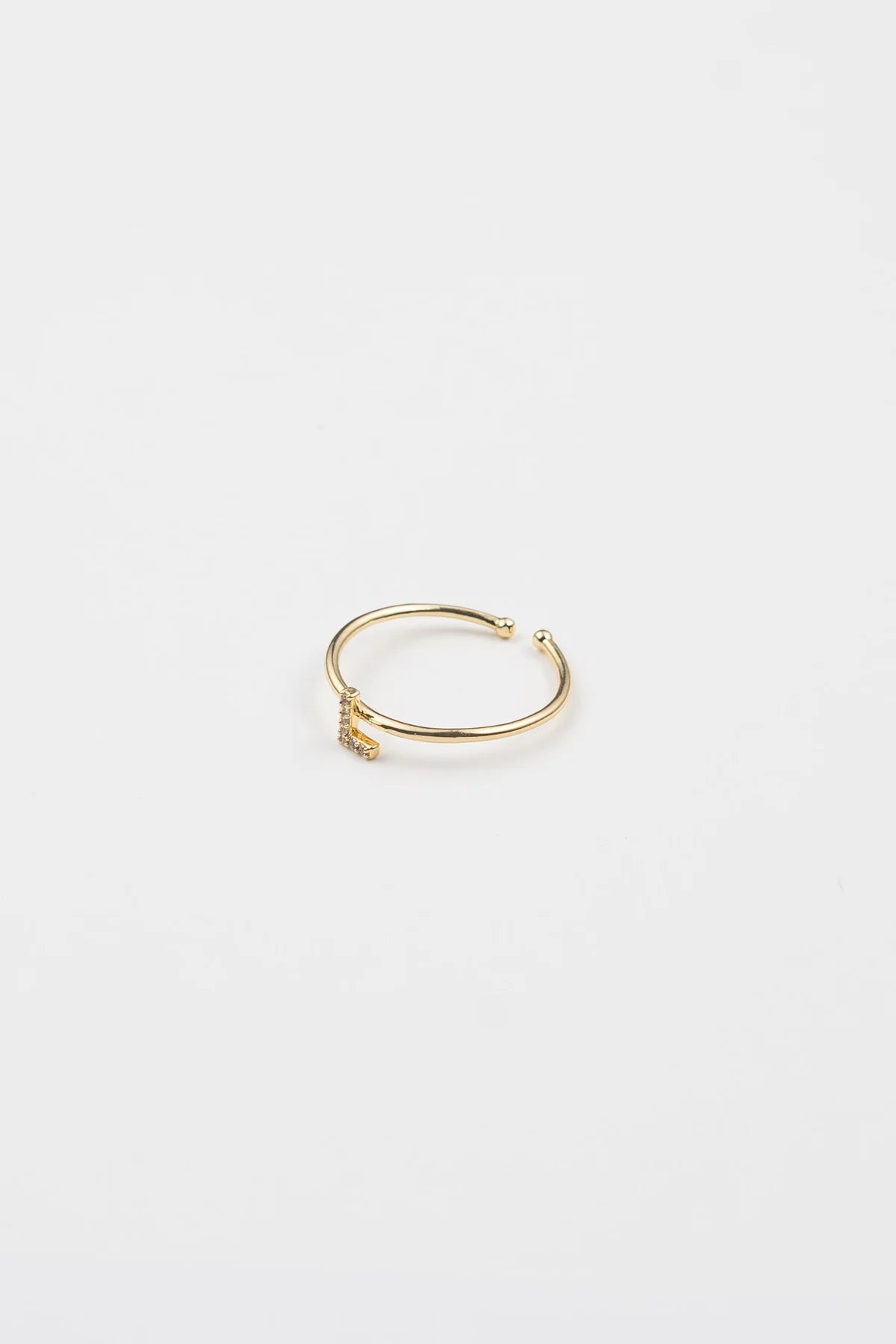 Brenda Grands | 18K Gold Initial Ring