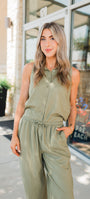Roselle Top | Aloe Olive