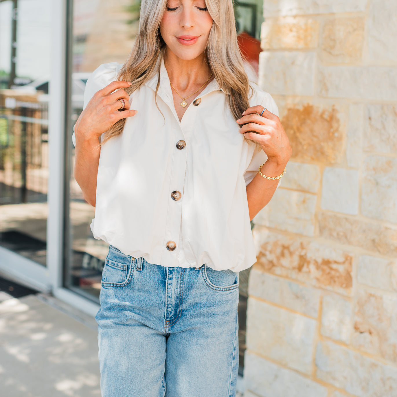 Tate Top | Ecru