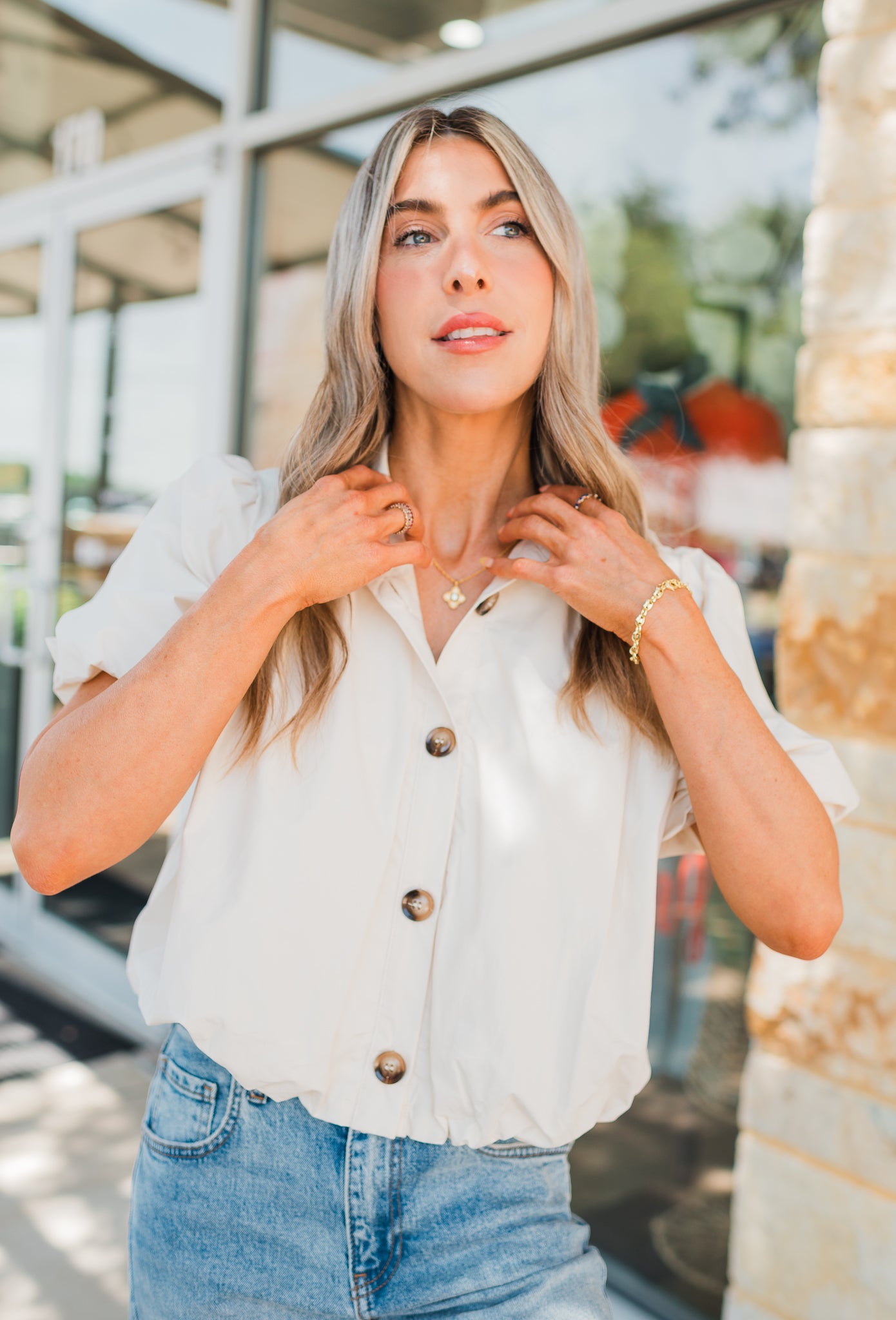 Tate Top | Ecru