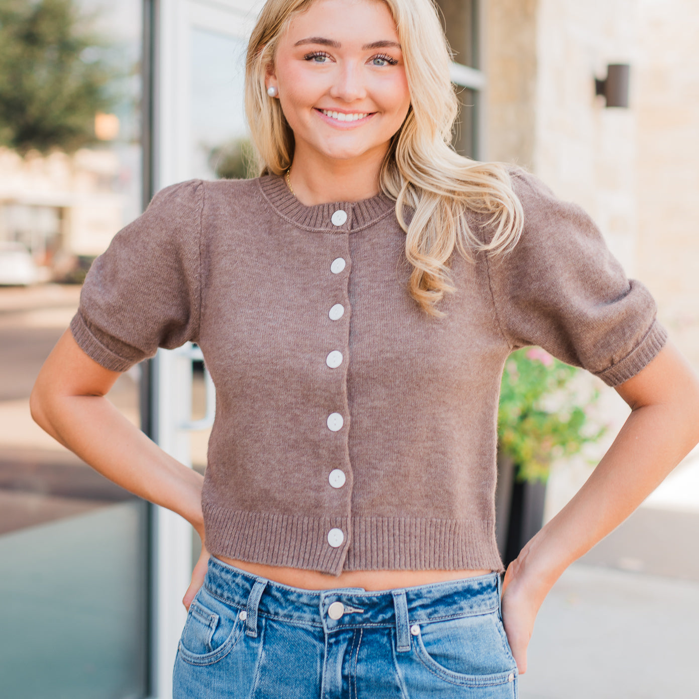 Arleigh Knit Cardigan |  Ash Brown