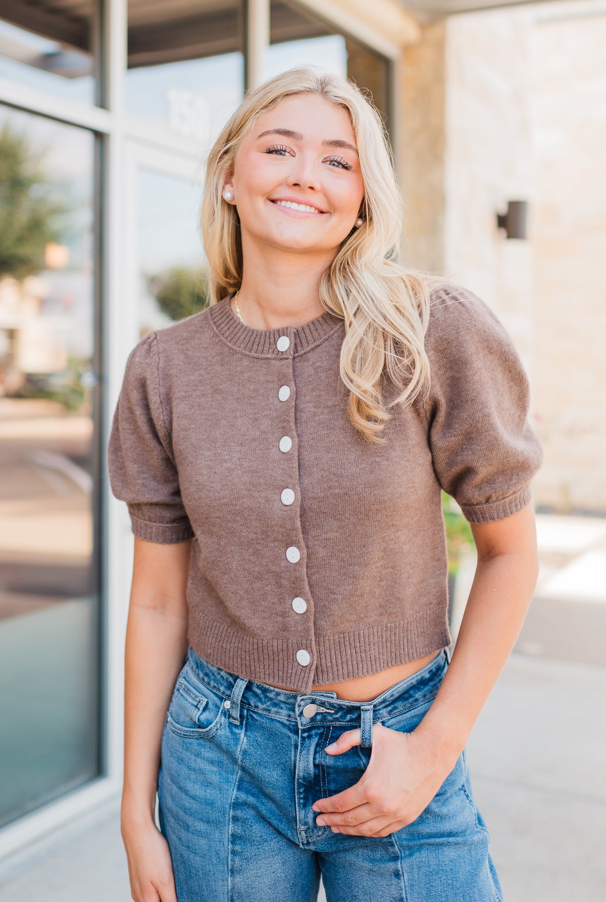 Arleigh Knit Cardigan |  Ash Brown