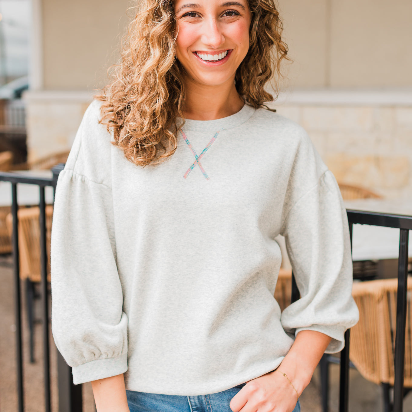 Khloe Sweatshirt | Heather Grey