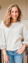 Khloe Sweatshirt | Heather Grey