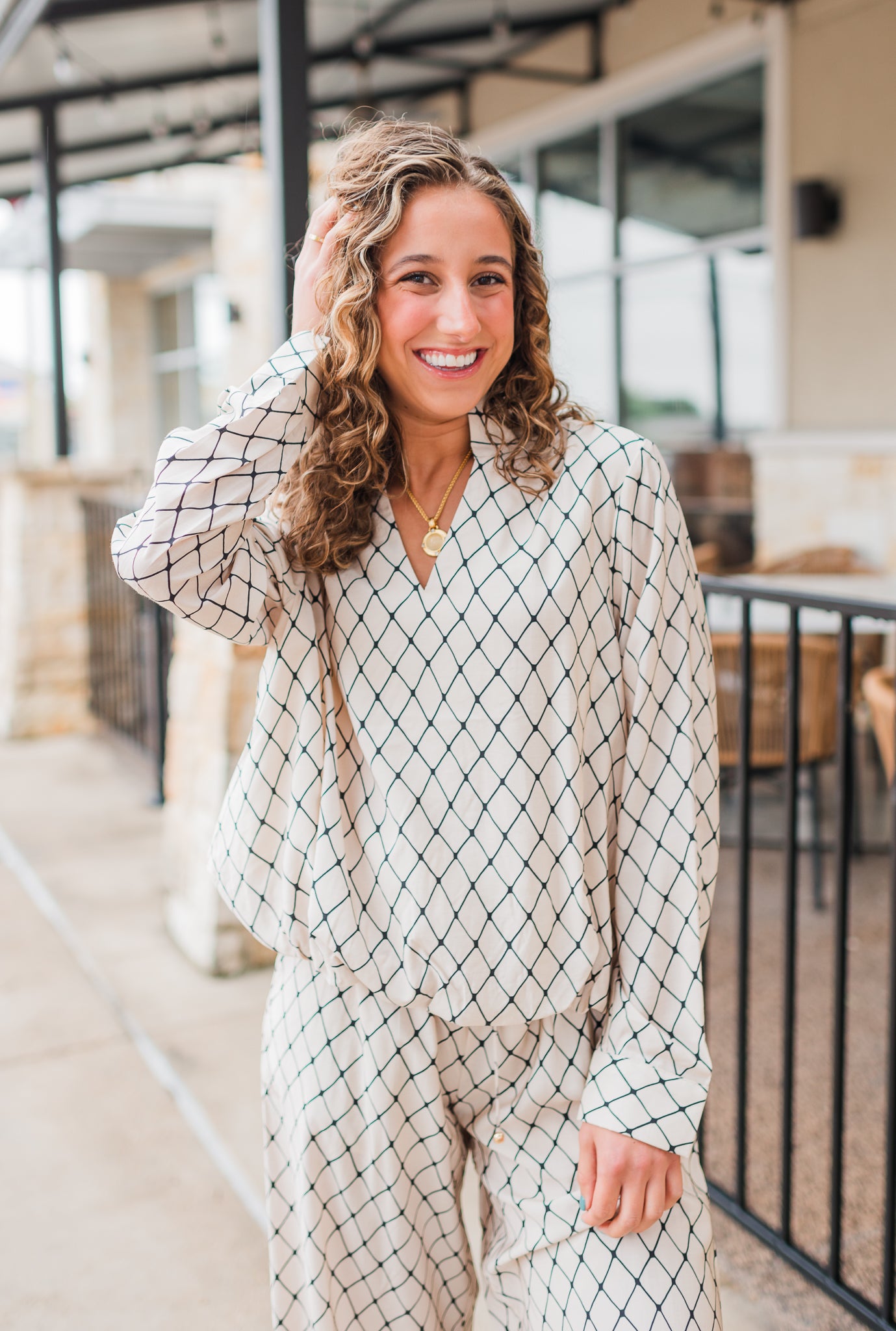 Rory Top | Geo Print