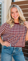 Collins Knit Top | Burgundy