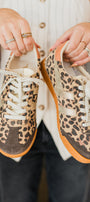 GOLA | Elan Safari Sneakers | Leopard + Gold