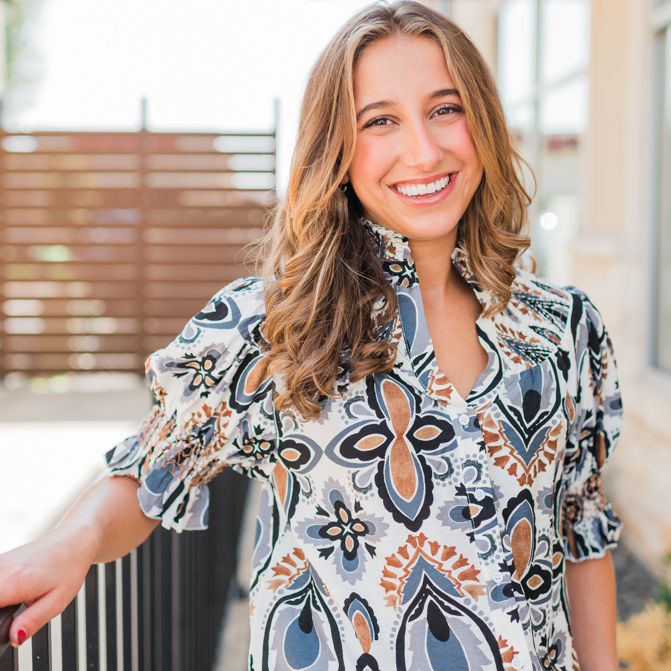 Eileen Top | Mixed Print