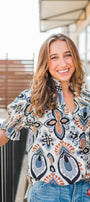 Eileen Top | Mixed Print