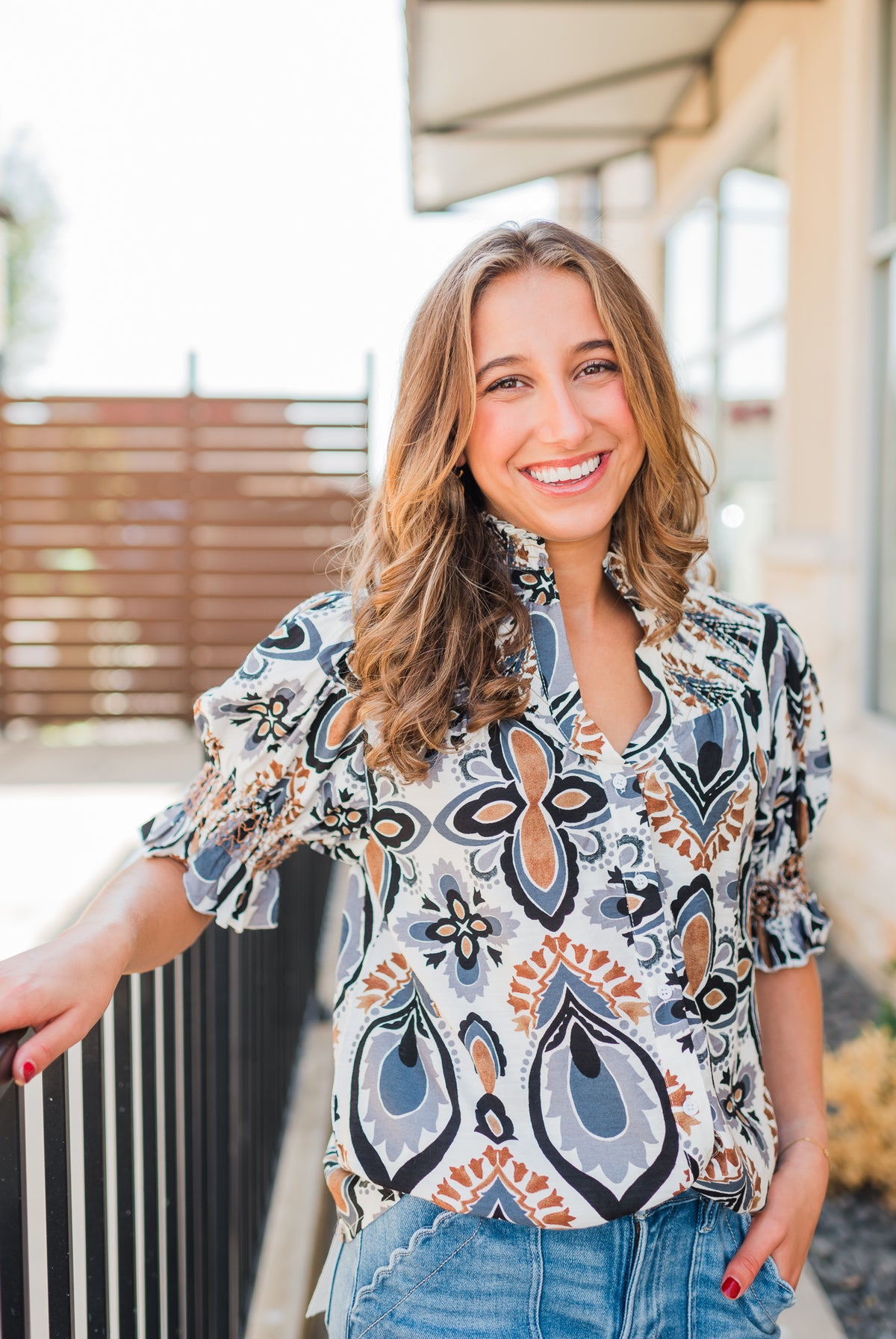 Eileen Top | Mixed Print