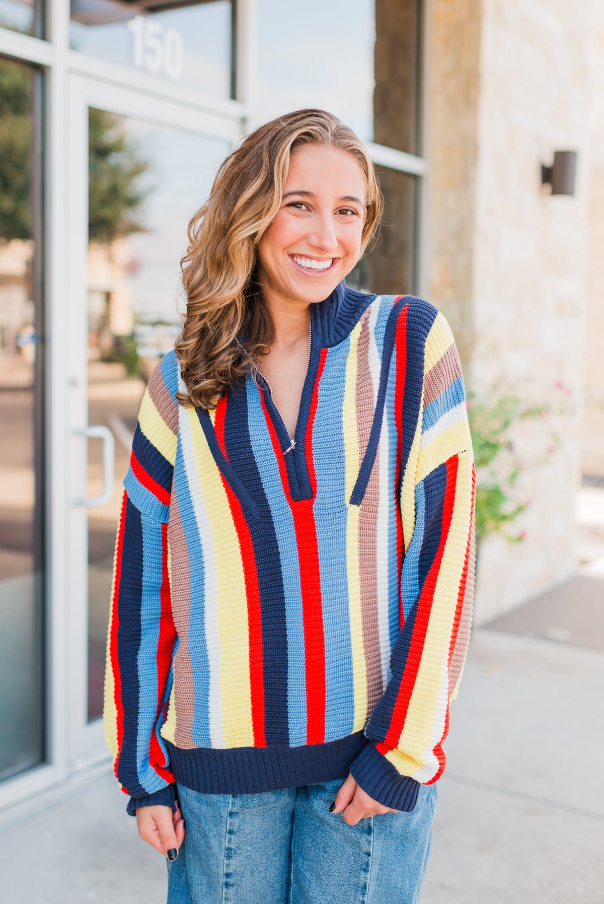 Hartford Sweater | Navy Colorblock