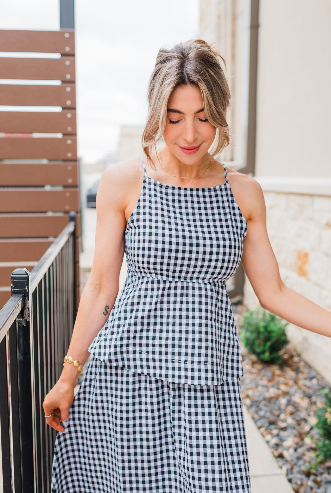 St. Barts Top | Black Gingham