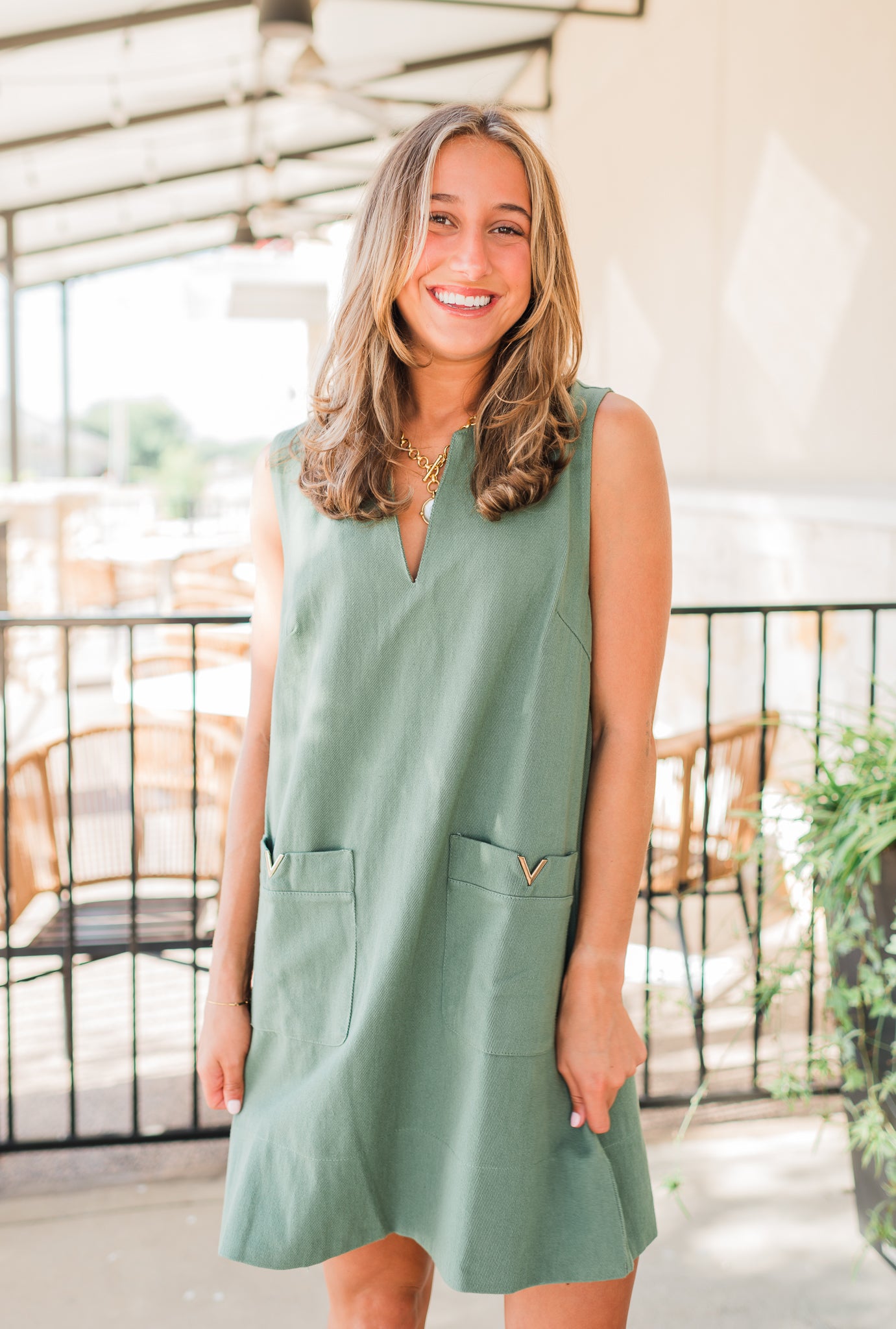 Nola Dress | Olive Green