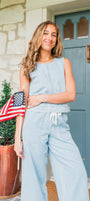 Sun Seeker Denim Tank | Coastal Water