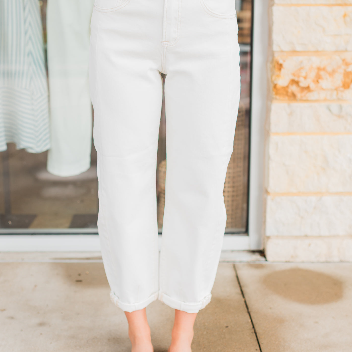 Margot Barrel Jeans | Cream