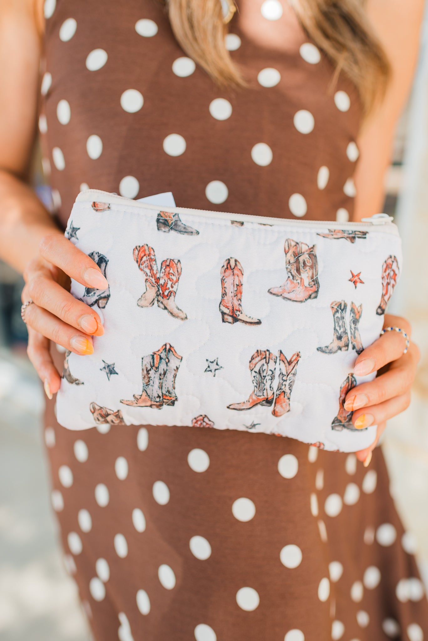 Small Makeup Bag | Thunderbird Boots Linen