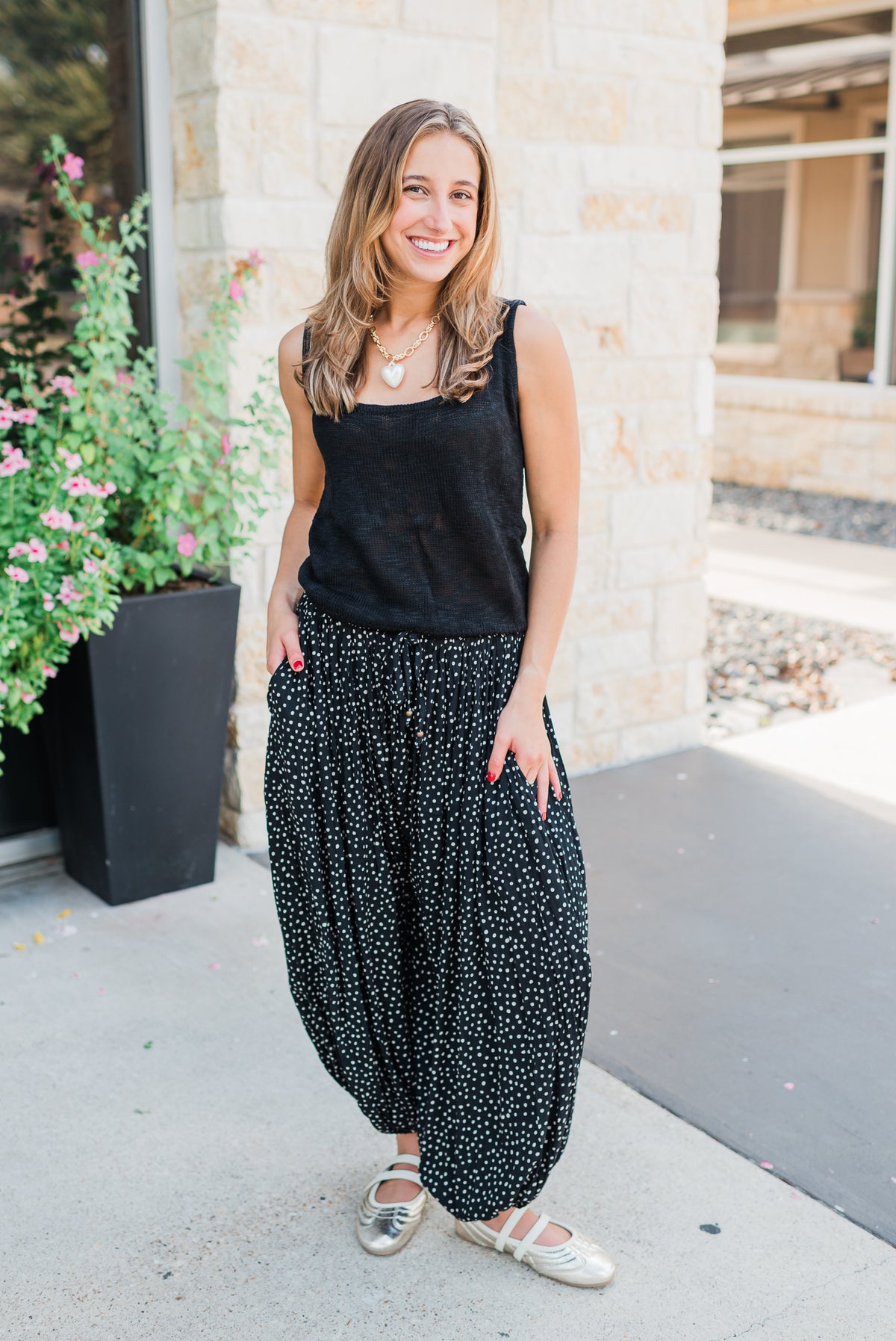 Harlow Knit Tank | Black