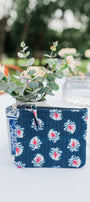 Small Quilted Pouch | Navy Americana