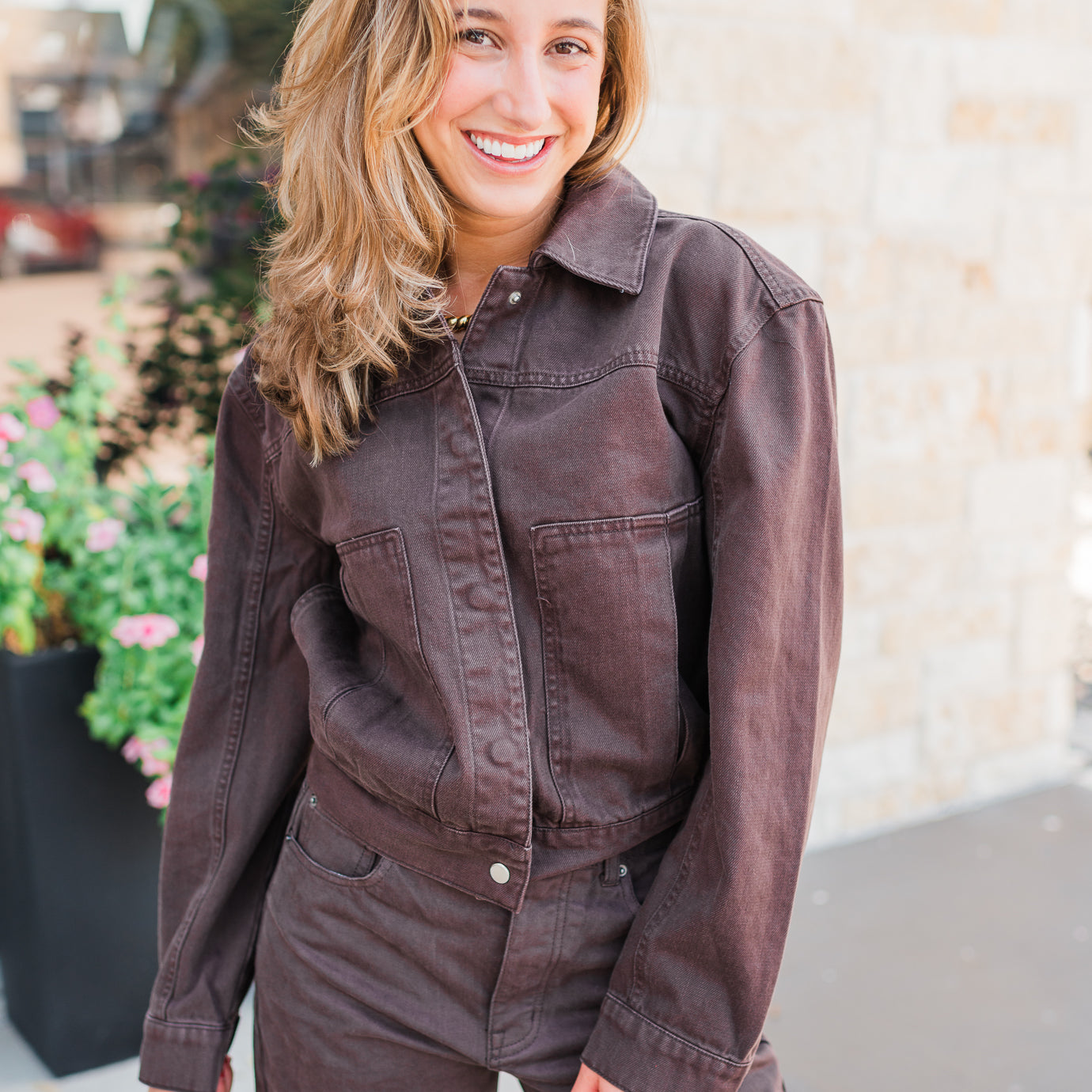 Delphia Jacket | Walnut Timber