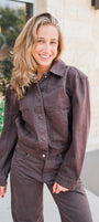 Delphia Jacket | Walnut Timber