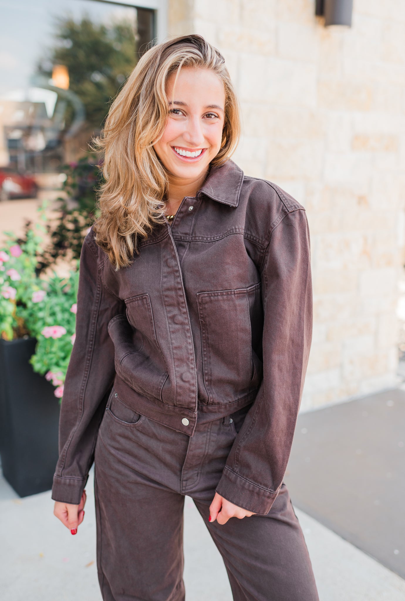 Delphia Jacket | Walnut Timber