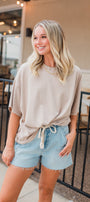 Kacie Tee | Taupe