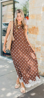 Colette Dress | Polka Dot Espresso