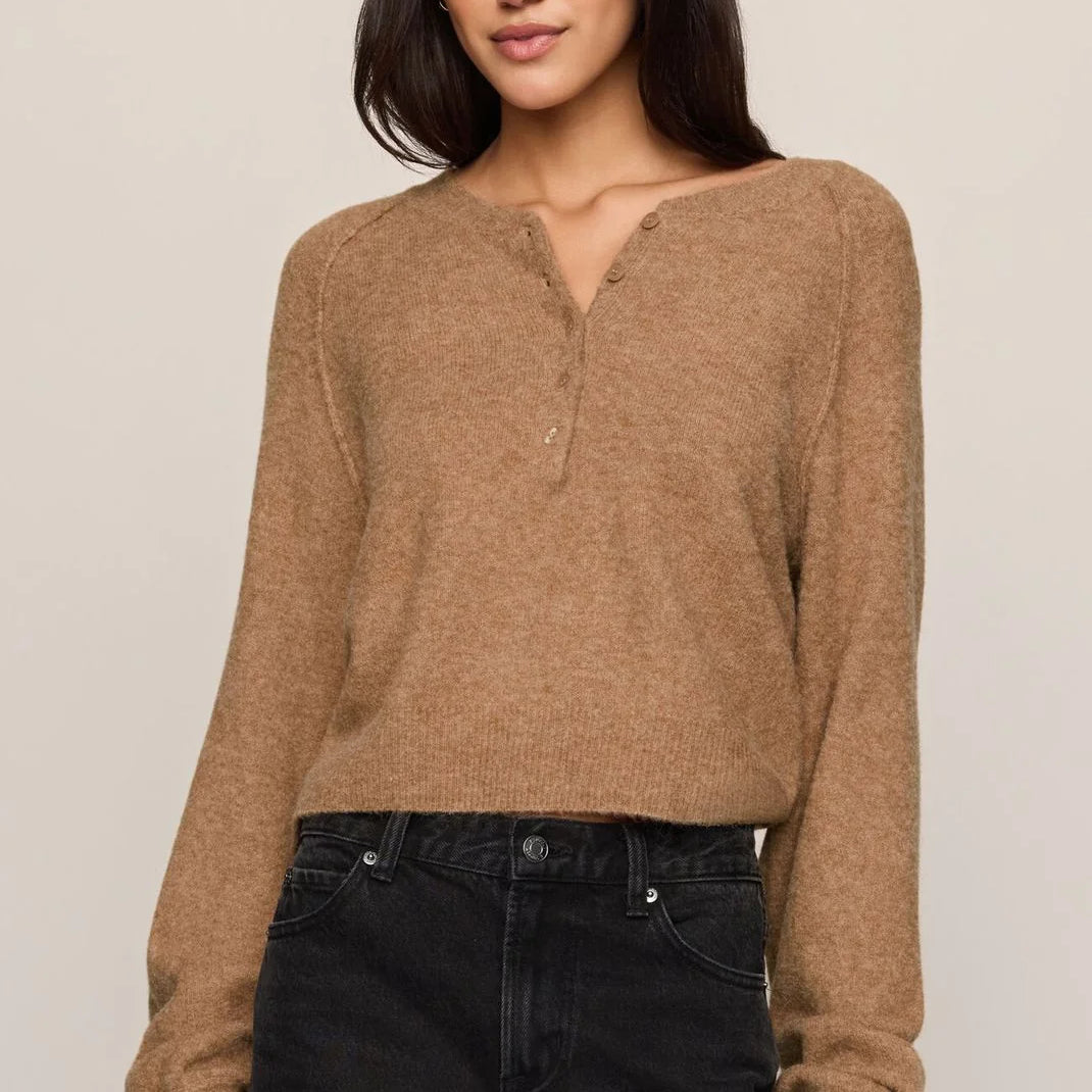 Z Supply | Westmont Henley Sweater | Golden Caramel