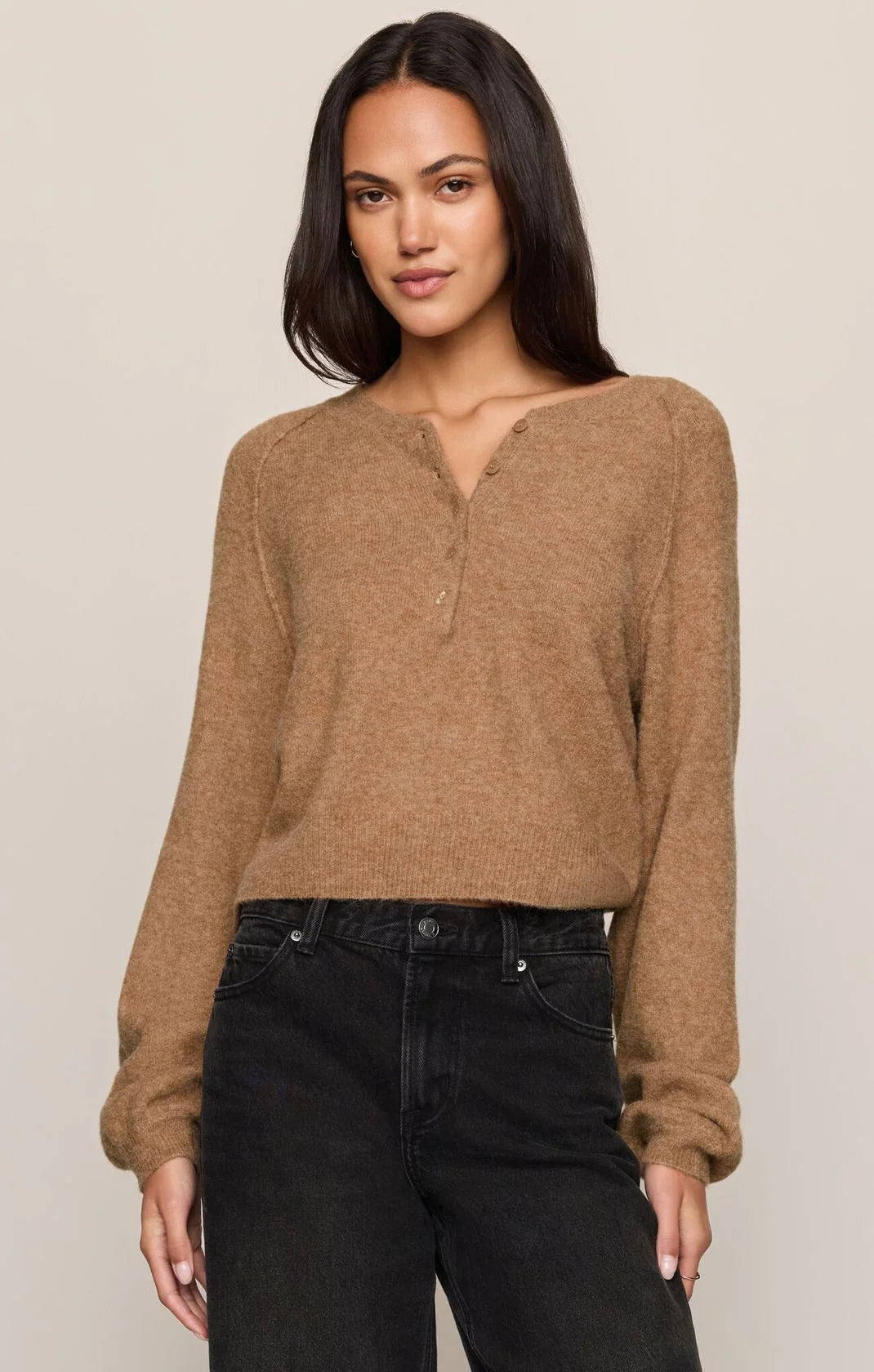 Z Supply | Westmont Henley Sweater | Golden Caramel