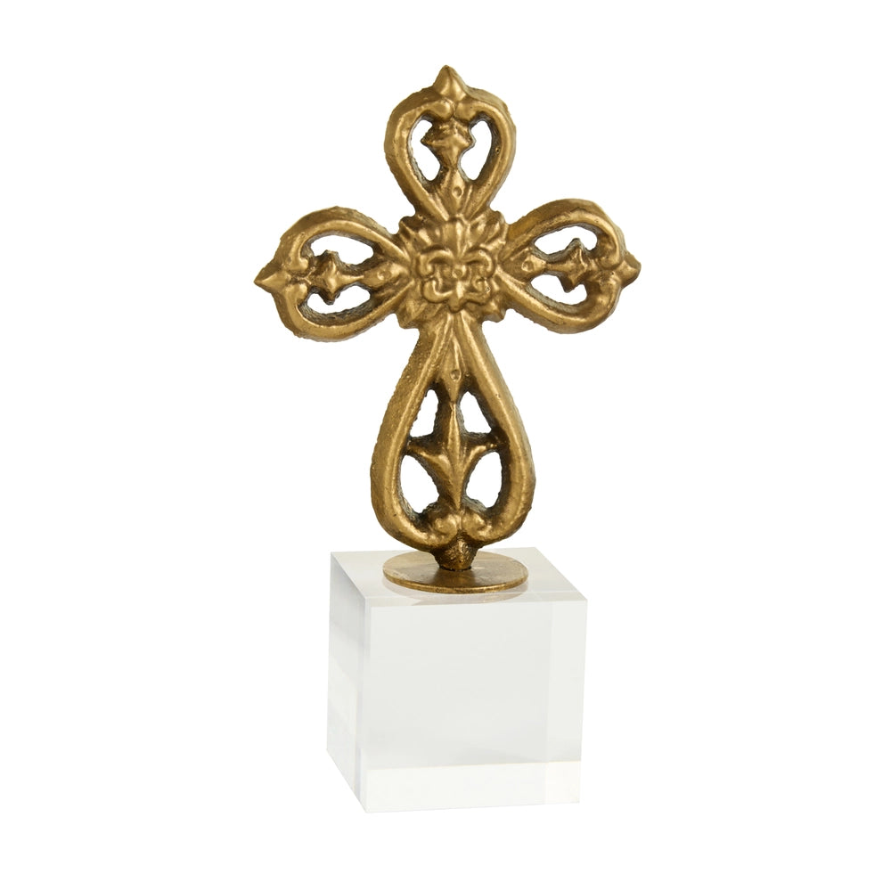 Antique Cross on Acrylic Base