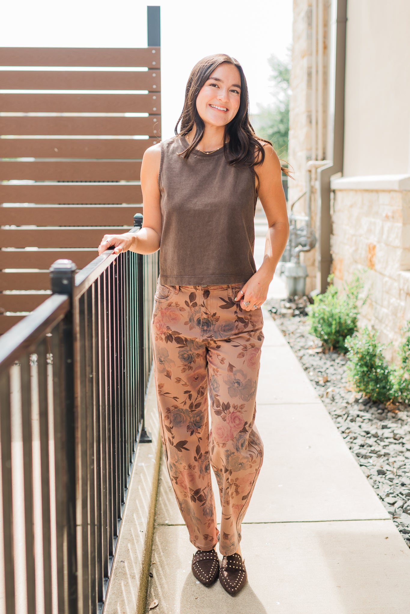 KUT | Ashton Jeans | Mauve Fall Floral