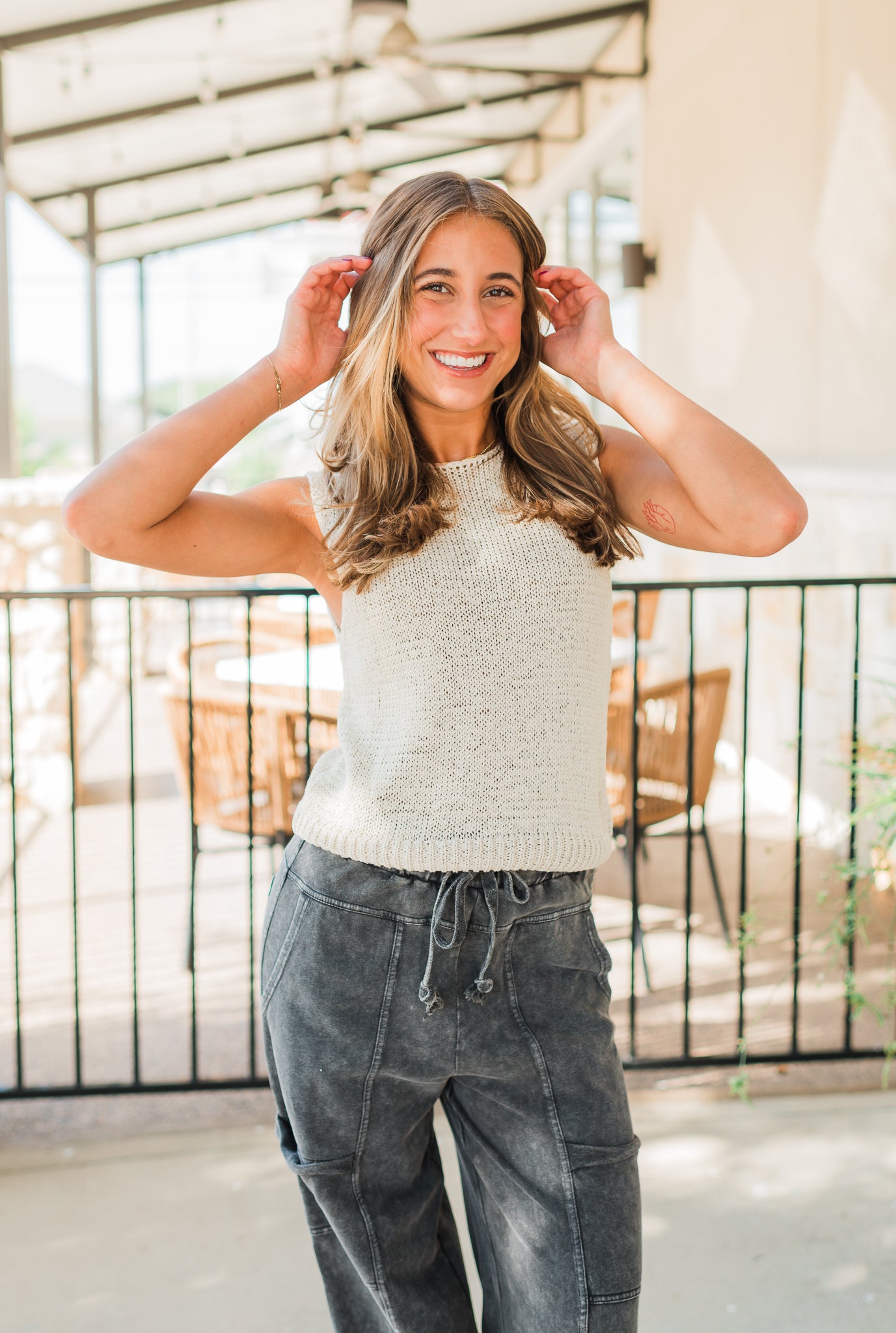 Iris Sweater Vest | Cream