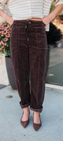 Villa Barrel Jeans | Chocolate