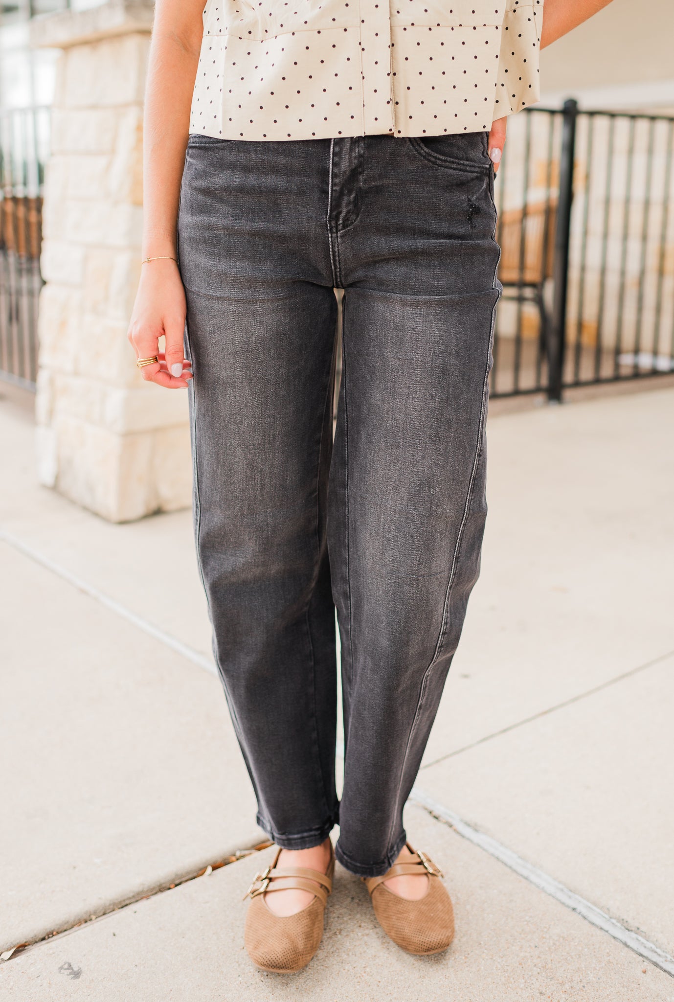 Merritt Barrel Jeans | Midnight