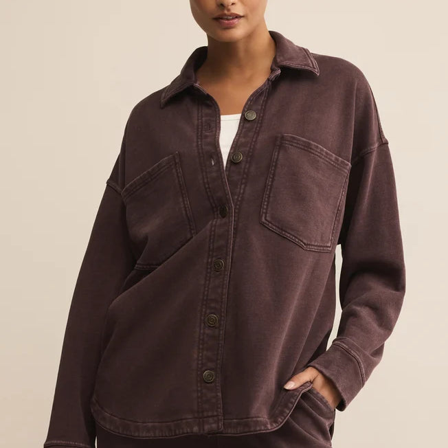 All Day Knit Jacket | Dark Chocolate