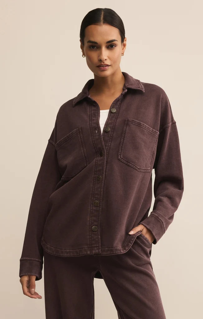 All Day Knit Jacket | Dark Chocolate