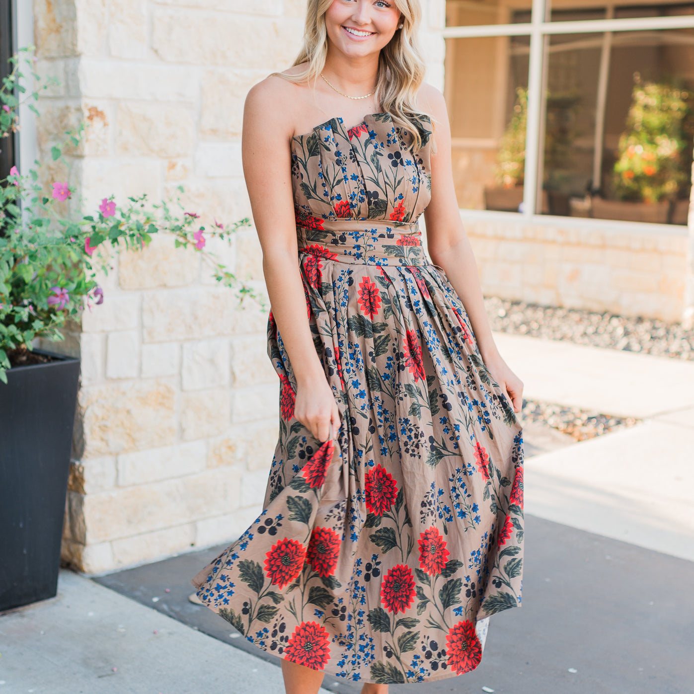 Laramie Dress | Camel Mix