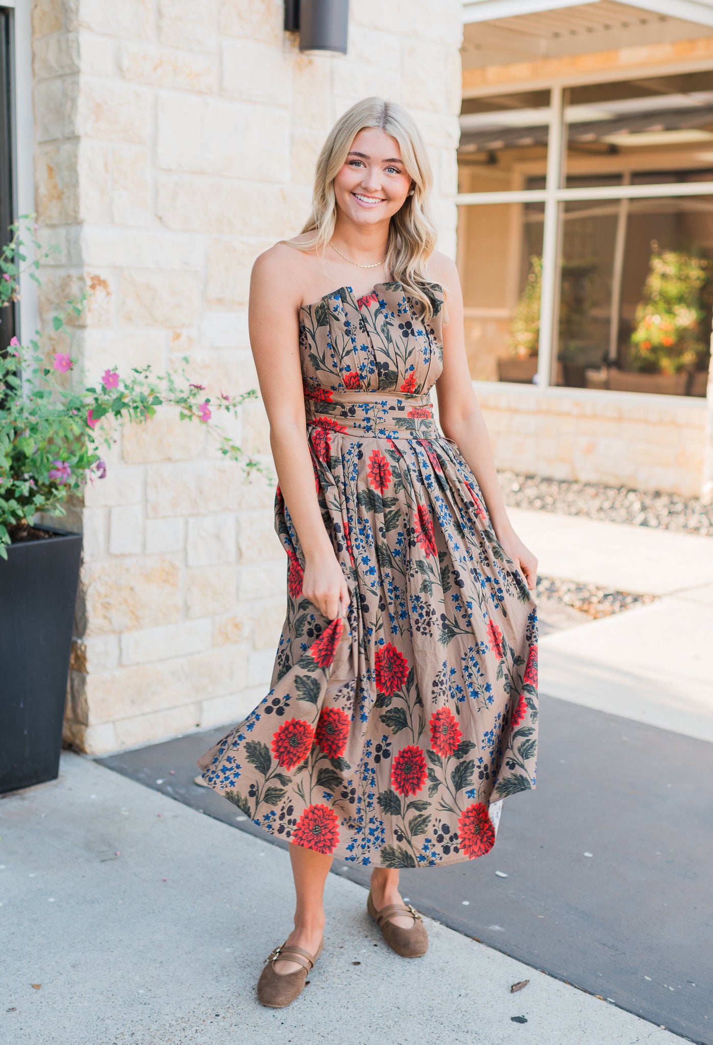 Laramie Dress | Camel Mix