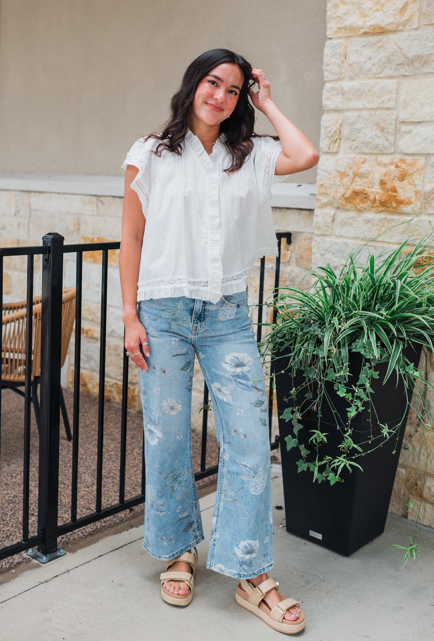 Maisie Jeans | Floral Print