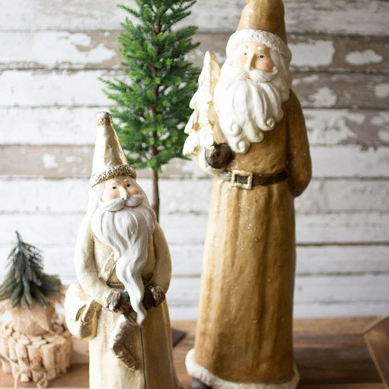 S/2 | Resin Santas