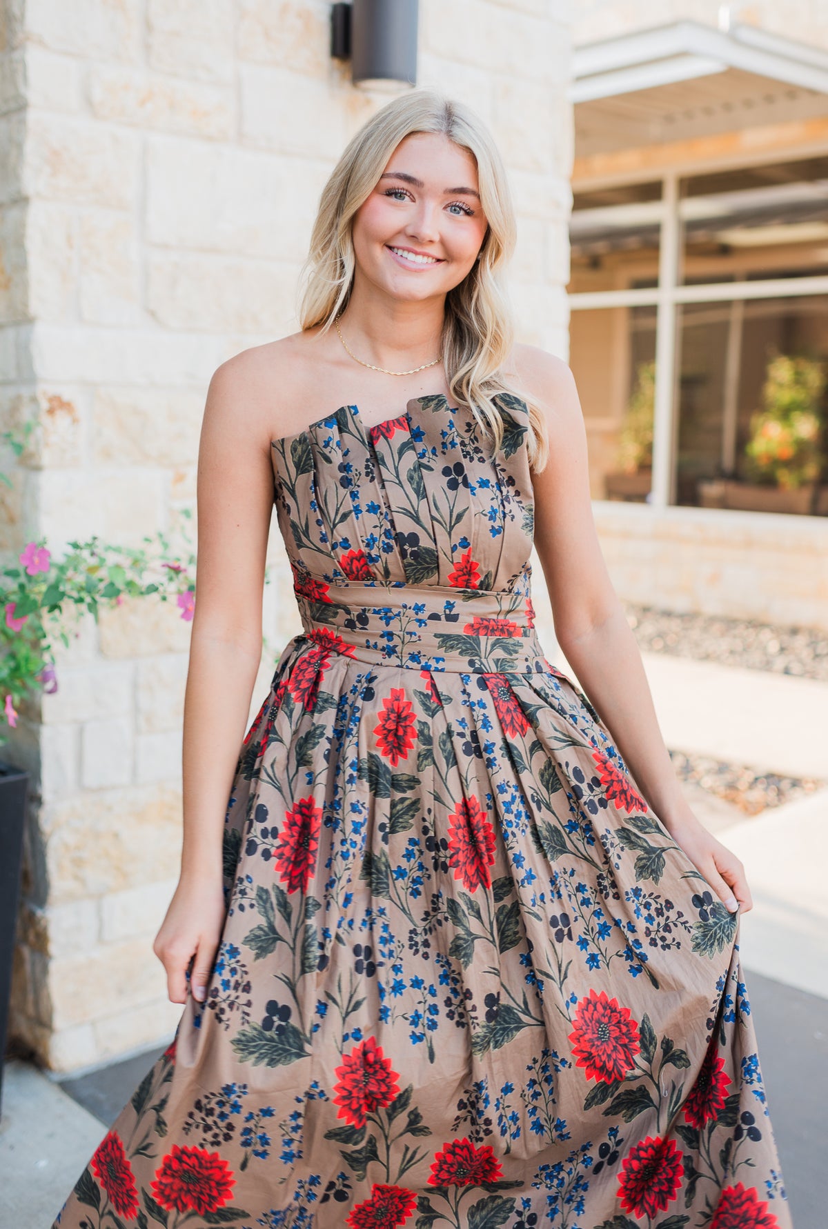 Laramie Dress | Camel Mix