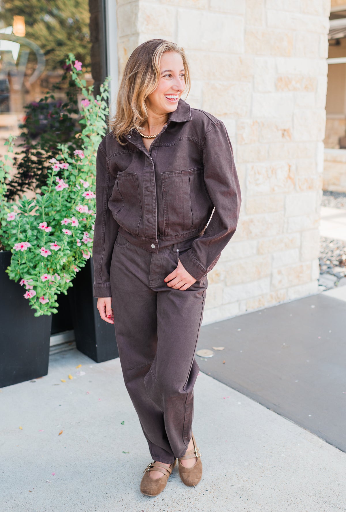 Reyna Jeans | Walnut Timber