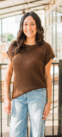 Heidi Knit Top | Chocolate