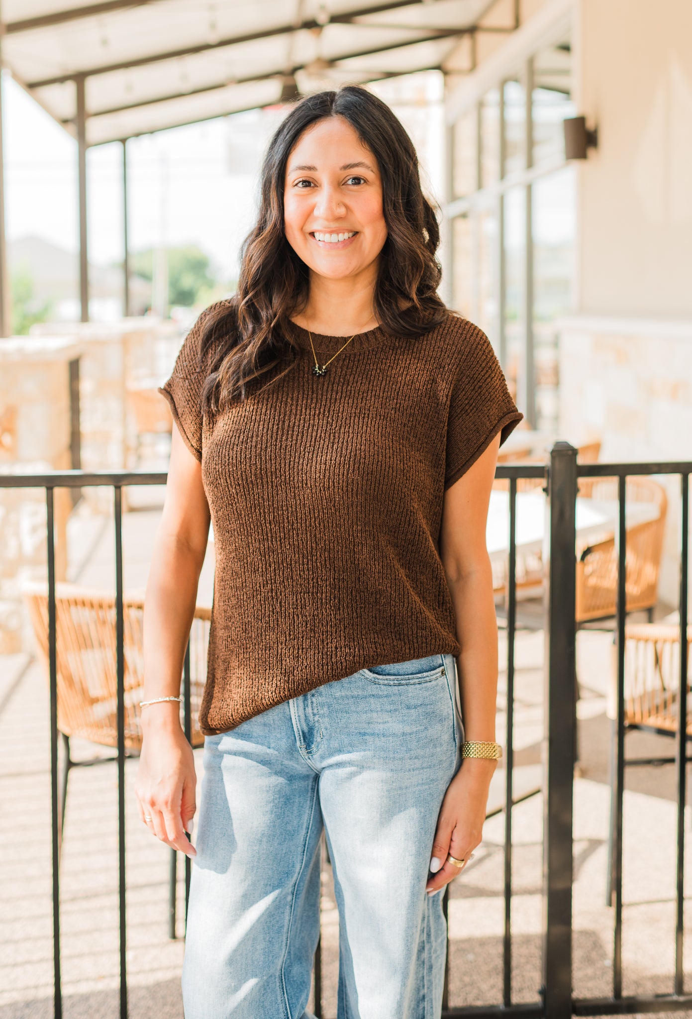 Heidi Knit Top | Chocolate