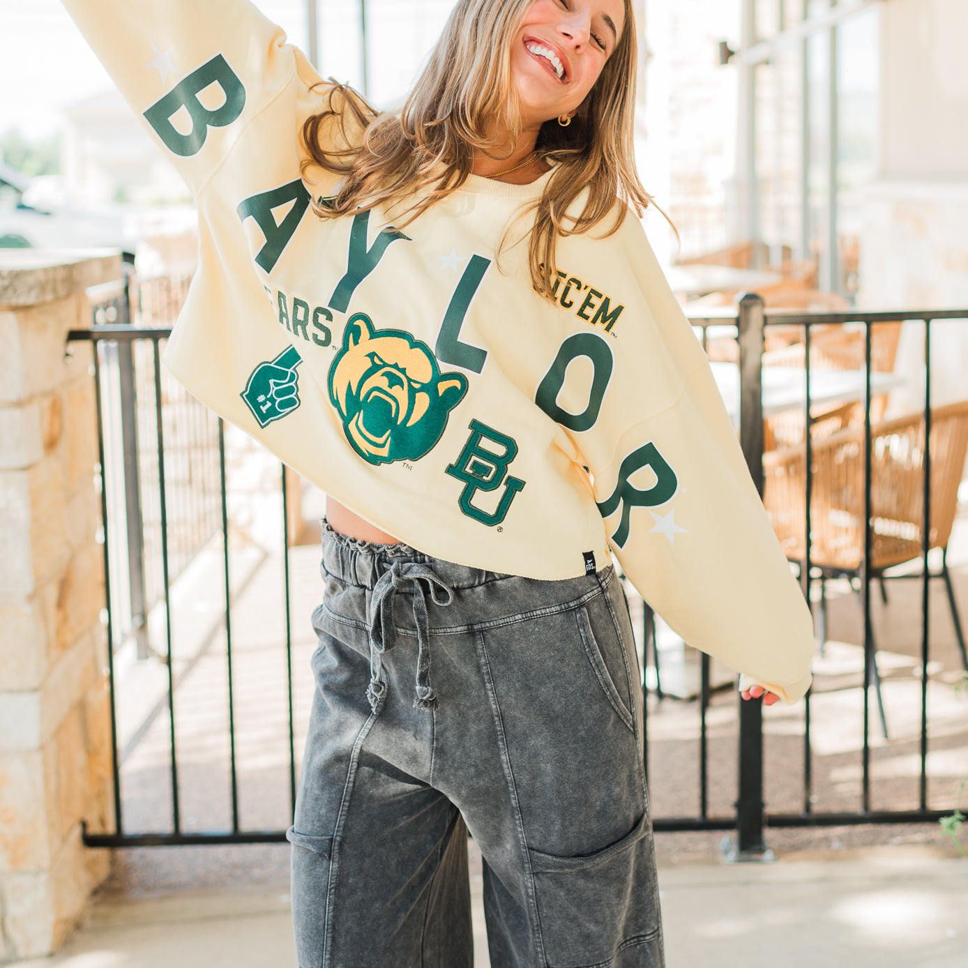 Game Day Patched Crop | Baylor Gold