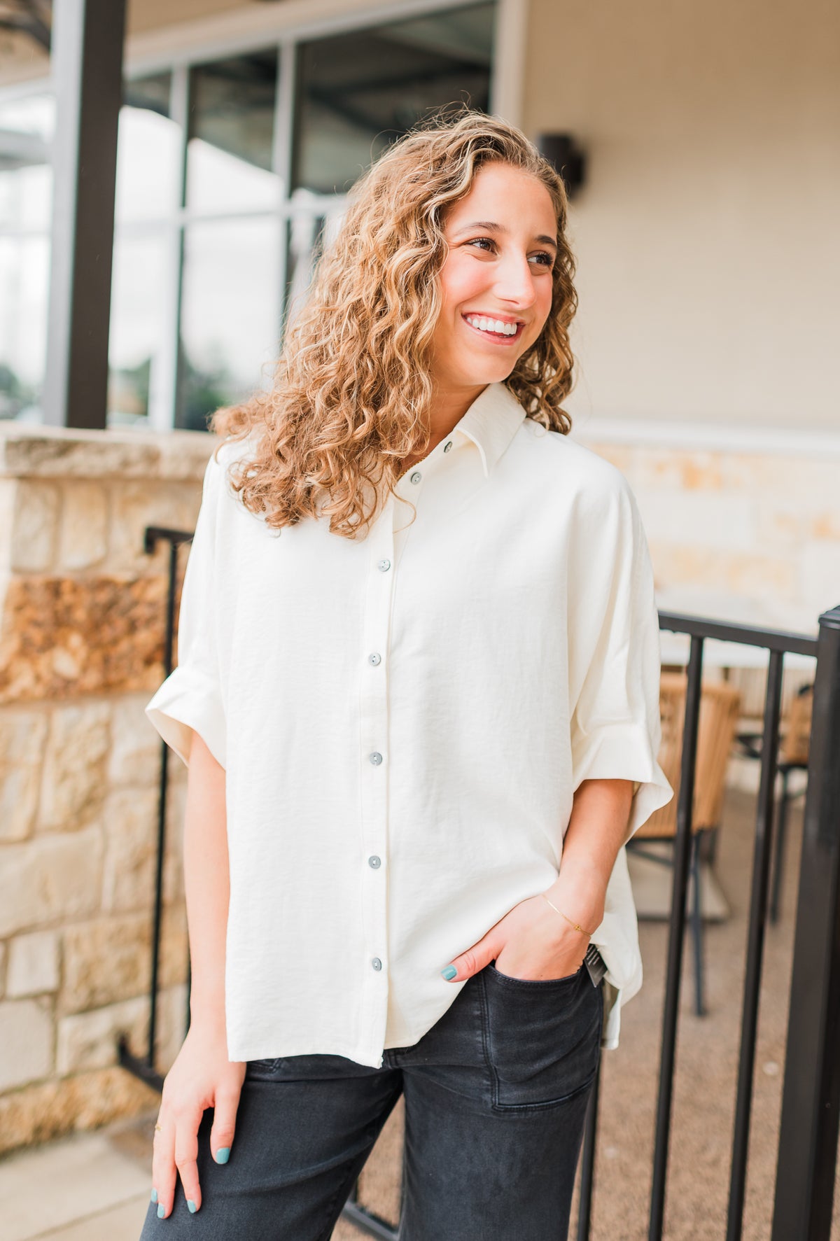 Laine Top | Ecru